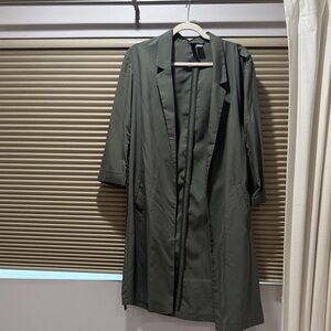 H&M Olive Green Trench Coat